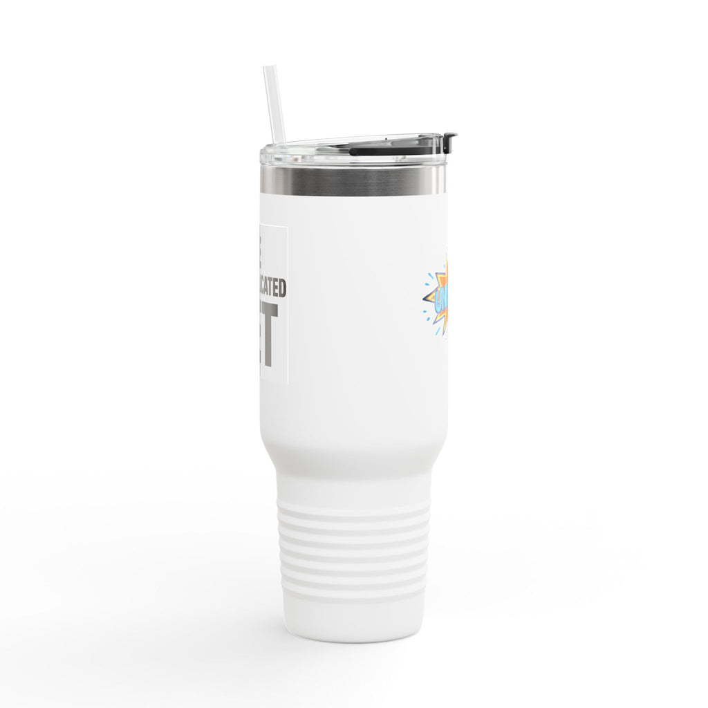Insulated Travel Mug with Fun Designs, 40oz Coffee Tumbler for On-the-Go, Unique Gift for Travelers, Work, and Friends