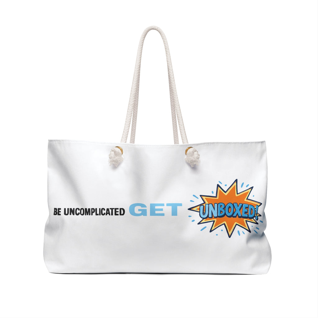 Uncomplicated Weekender Bag | Beach Tote | Travel Bag | Stylish Weekend Companion | Vacation Essentials | Gift for Adventurers